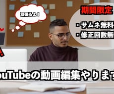 YouTubeの動画編集格安で編集します イメージ1