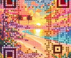背景付きQRコード3つ作成します 自分らしさを引き立てる、オリジナルQRコード！