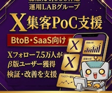 BtoB・SaaS向けX集客をPoC支援します イメージ1
