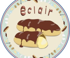 ケーキシリーズ、エクレアアイコン提供します イメージ1