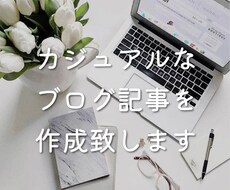ゆるく丁寧にカジュアルなブログの記事を書きます イメージ1