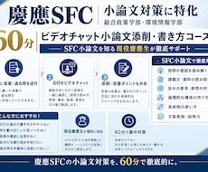 慶應SFCの小論文添削・論述方法を全て教えます イメージ1