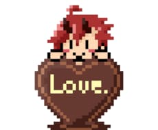 バレンタイン限定！動くドット絵お描きします あなた専用の可愛いドット絵でバレンタインを飾り付けましょう！