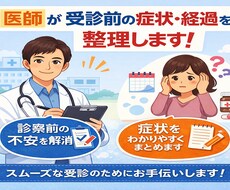 医師目線から、病院受診前の症状整理をサポートします イメージ1