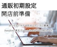通販初期設定や開店前準備、販売管理ツール設定します Amazonや楽天の初期設定やBOSSなど販売管理ツールも