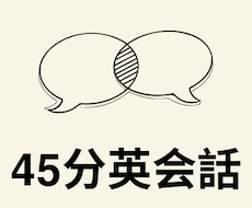 45分の英語レッスンをします イメージ1