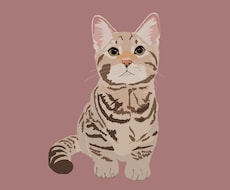 可愛い動物のイラスト描きます 多頭飼の方にもおすすめ☆写真をイラストにします