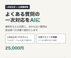 LINE公式にAIの自動応答を導入します イメージ1