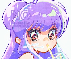 レトロアニメ風の肩上イラスト制作します イメージ1