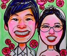 ご希望の似顔絵を、写真から手描き似顔絵で描きます イメージ1