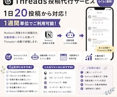 Threadsへの投稿作業を代行します イメージ1