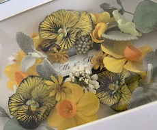 レカンフラワーでオリジナルミニ額をつくります 自然な花色と形が残る新しいドライフラワーを母の日に送ろう