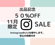 11月限定価格♡Instagramいいね増やします イメージ1