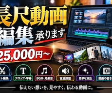 長尺動画編集承ります イメージ1