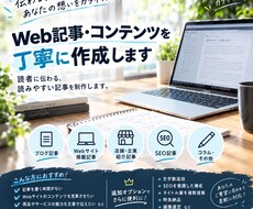 Web記事・コンテンツを丁寧に作成します イメージ1