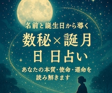 名前と生年月日で運勢を占います イメージ1