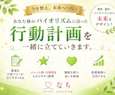 あなたの人生のバイオリズム＆行動指針をお伝えします 未来を動かす鍵になる！1年間の流れに沿った行動計画を立てます