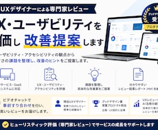 UX・ユーザビリティを評価をし改善を提案します イメージ1