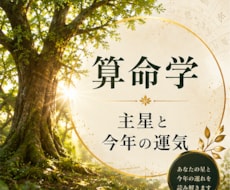 算命学◆あなたの主星と今年の運気を視ます イメージ1