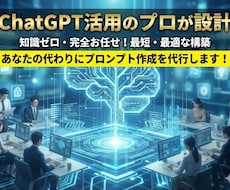 ビジネス成果に直結！高品質AIプロンプト設計します チーム体制で品質保証！個人・法人問わず「使える」設計図を納品
