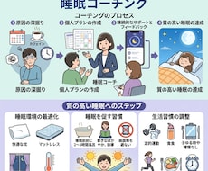 質の高い睡眠を取り戻すコーチングをします イメージ1