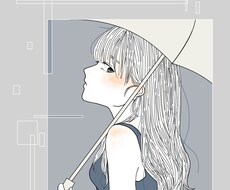 SNS用に繊細なアイコン描きます 淡い色合い+儚さでお洒落なSNSにしませんか？