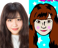 ポップなアメコミ風似顔絵作成いたします SNSアイコンやプレゼントにオススメです！