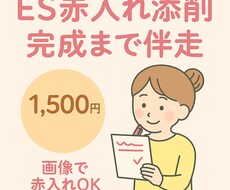 ES赤入れ添削｜お試し1往復ます イメージ1