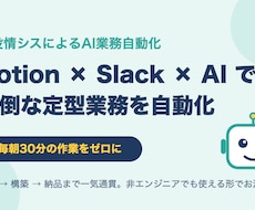 AIでNotion×Slack業務を自動化します イメージ1
