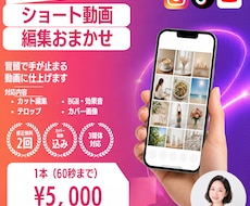 冒頭で手が止まる、ショート動画を編集します イメージ1