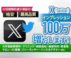 Twitterのインプレッション100万増やします イメージ1