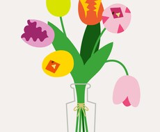 世界に一つだけのお花のイラスト描きます イメージ1