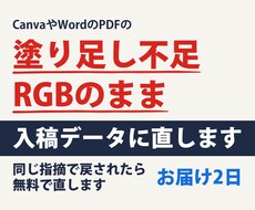 Canva・Wordのチラシを入稿データに直します イメージ1