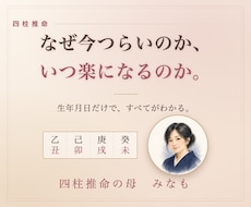 四柱推命｜あなたの強みと動く時期を出します イメージ1