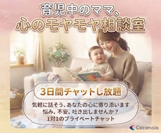3日間チャットし放題♬ママのモヤモヤお聞きします イメージ1
