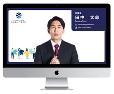 リモート営業・会議で使えるZOOM背景画像作ります たったの2000円でズームを使ったリモート名刺を作ろう！！