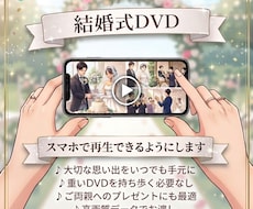 結婚式のDVDをスマホで再生できるようにします 結婚式のDVDをスマホ・タブレットに保存・再生しよう