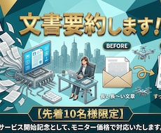 長文をスッキリ要約！読みやすい文章に整えます AI×手作業で速く正確に要点を絞ります