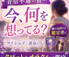 ツインレイ♡音信不通中の彼の気持ちを鑑定書にします イメージ1