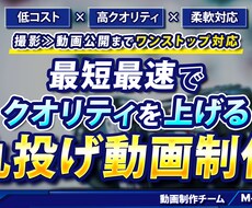高クオリティで納品　動画編集承ります イメージ1