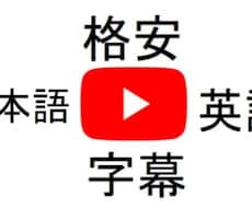 格安/動画/字幕/日⇄英/翻訳します イメージ1
