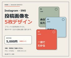SNS投稿画像を5枚デザインします イメージ1