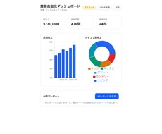 毎月の集計・レポート作成を自動化します イメージ1