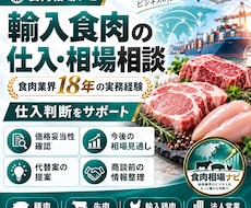 輸入食肉の仕入・相場相談に対応します イメージ1