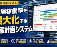 現場稼働率を最大化する生産計画システムを構築します イメージ1