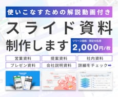 営業系資料をプロ品質にブラッシュアップします イメージ1