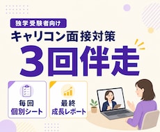 独学のキャリコン面接に3回伴走します イメージ1
