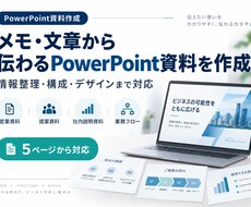 メモや文章から伝わる資料を作成します イメージ1