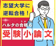 京大卒のプロ講師が小論文/志望理由書を添削します 大手予備校のプロ講師による合格できる小論文・志望理由書添削