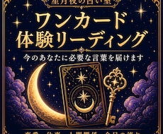 ワンカードで体験リーディングします イメージ1